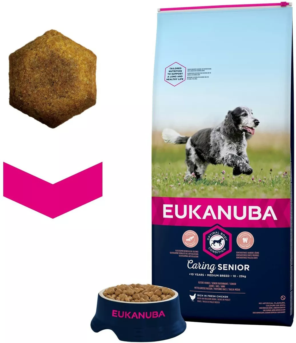Eukanuba caring hotsell senior medium breed