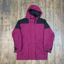 L.l.bean Rain Coat Full-zip Vintage Outdoors Parka Jacket, Purple Womens Medium