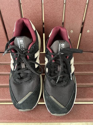 New Balance FIGS Shoes Mens 6 Black Gray White Sneakers MS574FGE! Excellent Cond