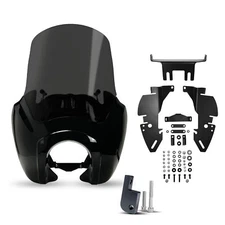 Smoke Fairing w/ Block A For 1999-2005 Harley Dyna w/ Bottom Mount (Read Desc.)