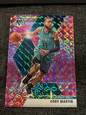 Signed Cody Martin 2019-20 Mosaic Pink Camo Prizm 240 Charlotte Hornets RC