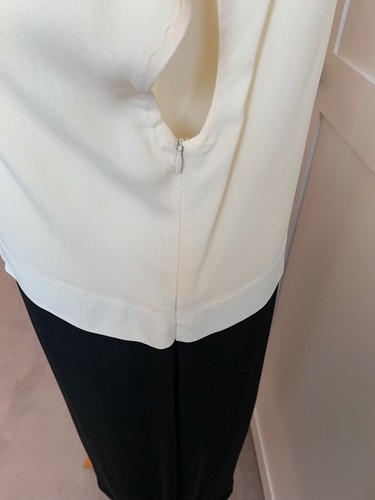 Day Birger short sleeve dress UK 12 /M. Cream,black & gold, cost £200, VGC. - Picture 7 of 13