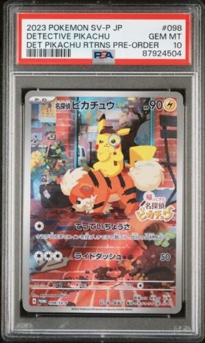 Detective Pikachu Returns 098/sv-p PSA 10 PROMO  Japanese Pokemon Graded Card - Picture 1 of 2