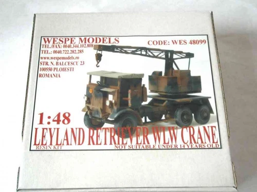 LEYLAND RETRIEVER WLW CRANE  - Wespe Models 1:48 SCALE - resin kit 48099