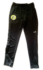 NWT Under Armour Loose Fitted Athletic Workout Pants Boys Size YXL Black