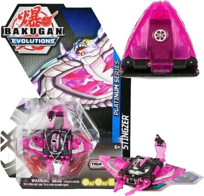 NEW Spin Master Bakugan Evolutions True Metal Platinum Series Stingzer Figure
