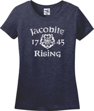 Jacobite Rising 1745 Distressed Missy Fit Ladies T-Shirt (S-3X)
