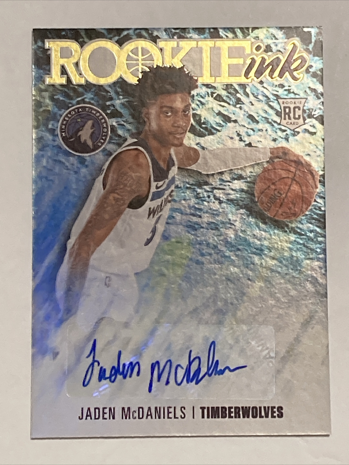 2020-21 Panini Hoops Rookie Ink RC Jaden McDaniels AUTO # RI- JMC