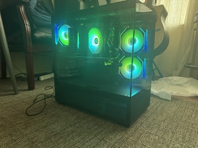 Custom Black Rgb Gaming Pc, Ryzen 5, 32gb Ram, 1tb Ssd + 1tb Hdd, 2080 Super.