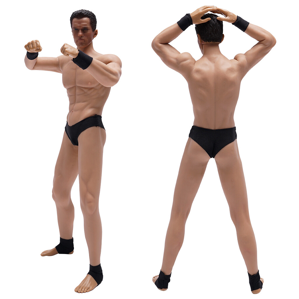 JIAOU DOLL 11C Suntan 1/6 Male Figure Body Soft Muscular for 12" Phicen