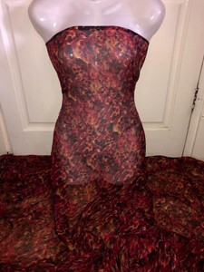 coloured animal print dress