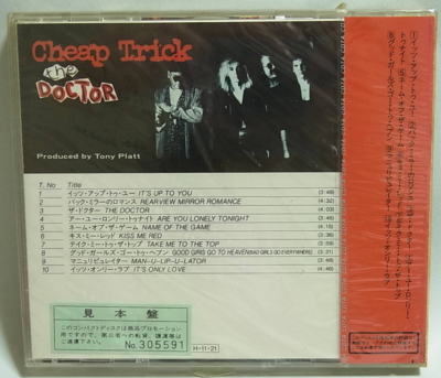 CHEAP TRICK The Doctor PROMO JAPAN 1ST PRESS 1986 CD 32.8P-169 NEW