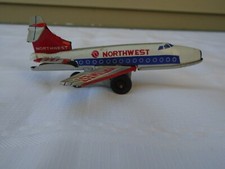 VINTAGE Northwest Airlines BOEING 727 AIR PLANE Tin Possibly made in Japan
