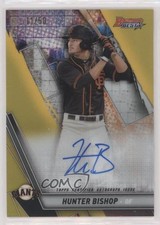 2019 Bowman's Best Auto Gold Refractor 11/50 Hunter Bishop #B19-HB Auto 7k1