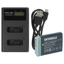 Kit de recharge 2 pcs pour Canon Legria Mini X