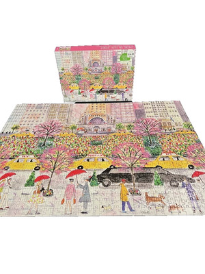 Galison Spring on Park Avenue 1000 Piece Jigsaw Puzzle Complete EUC