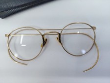 Vintage Gold Eyeglasses with Case Small 1/10 ...