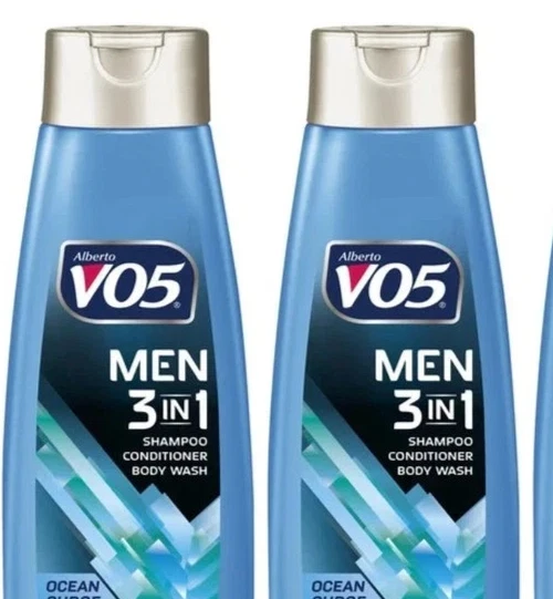 2 упаковки VO5 мужчин 3-в-1 океан всплеск шампунь кондиционер тела мыть с 5 витаминов - Изображение 2 из 4