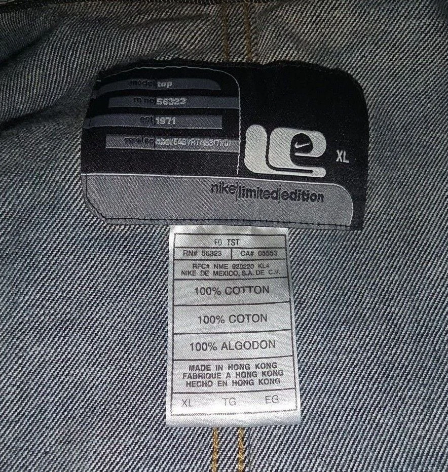 Nike Limited Edition Denim Jacket Size XL Blue image 4