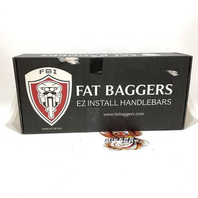 FBI 1-1/2'' EZ Install 12'' Batwing Ape Handlebar Pointed Top Chrome 805012