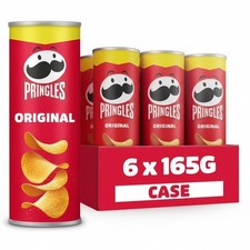 165g x 6 Pack - Pringles Sharing Crisps Tubes Case - Bulk Buy Variety Flavours