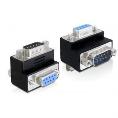 DeLock Adapter Sub-D 9Pin St/Bu 90° gewinkelt Delock # 4043619652662