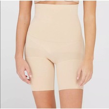ASSETS by SPANX Large Beige Remarkable Result High Waist Mid Thigh Shaper G31-13