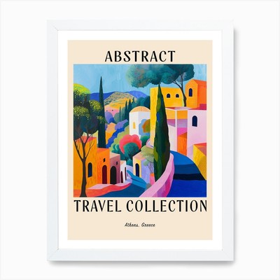 Abstract Travel Collection Poster A Framed Wall Art Poster Canvas Print Picture
