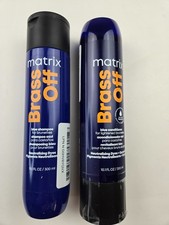 Matrix Brass Off Blue Shampoo and Pigmented Conditioner Set - Tones and Removes
