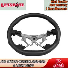 Black Leather Steering Wheel For Toyota 4runner 03-09 Lexus Gx470 Steering Wheel Black Leather Steering Wheel For Toyota 4runner 03-09 Lexus Gx470 Steering Wheel