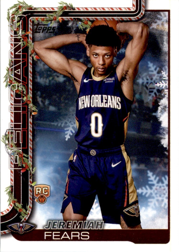 Jeremiah Fears 2025-26 Topps Holiday RC #H167 New Orleans Pelicans