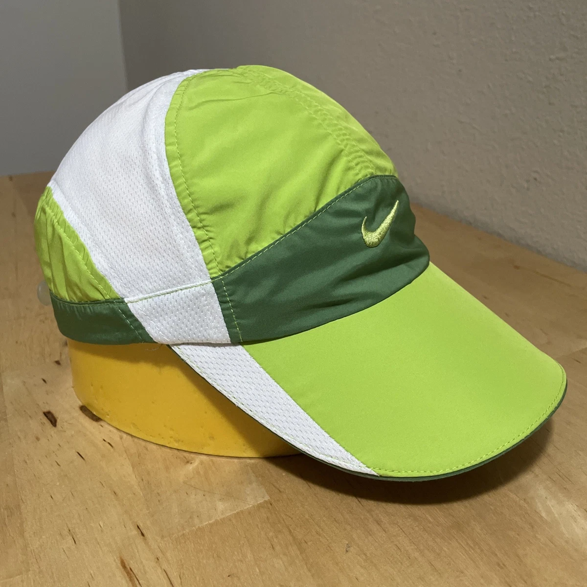 Vintage Nike Y2K Tailwind Olive Green Running 5 Panel Cap Hat Fit Dry RARE Vintage Nike Tailwind Black / Green Hat — RootsBK main image 2