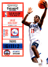 2010-11 Playoff Contenders Patches #62 Jrue Holiday Philadelphia 76ers