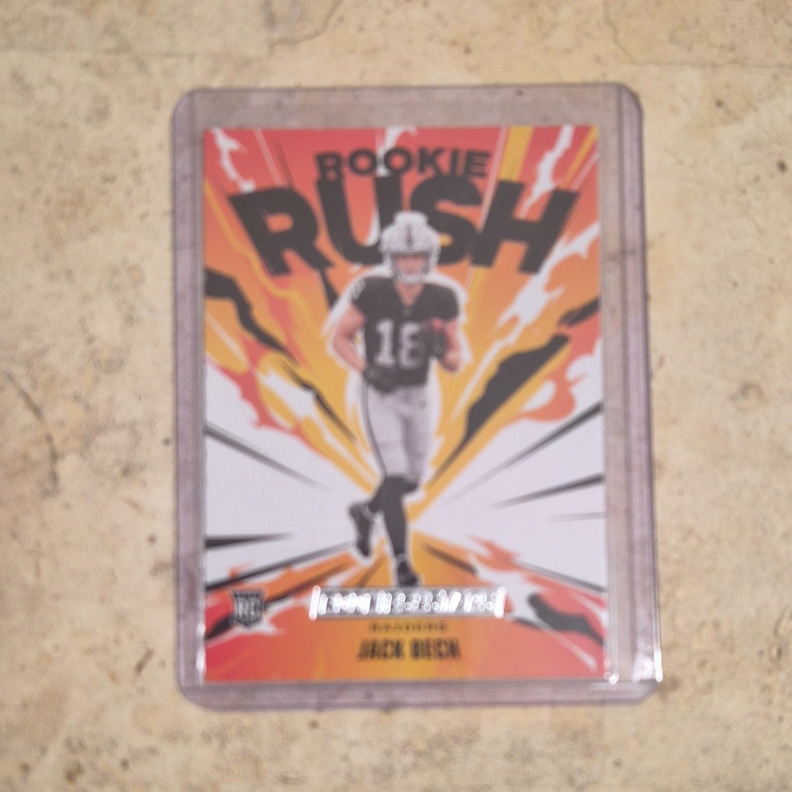 Panini 2025 Rookies & Stars Jack Bech Rookie Rush Insert #12 Raiders