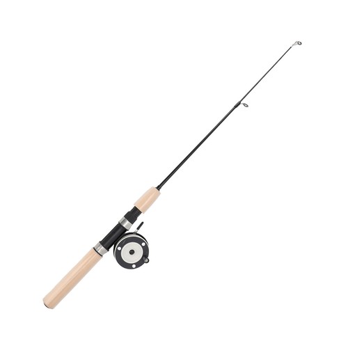 Canna da Pesca Ghiaccio Mulinello Combo 75cm Palo da Pesca Invernale per Padri Figli Marito WT - Foto 14 di 24