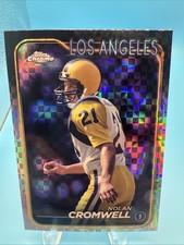 Nolan Cromwell 2024 Topps Chrome Football X Fractor #105 Rams Football Card