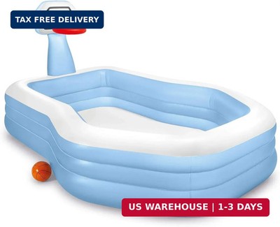 Intex 57183EP 101 Inch Swim Center Shootin' Hoops Inflatable Family Swimming Poo