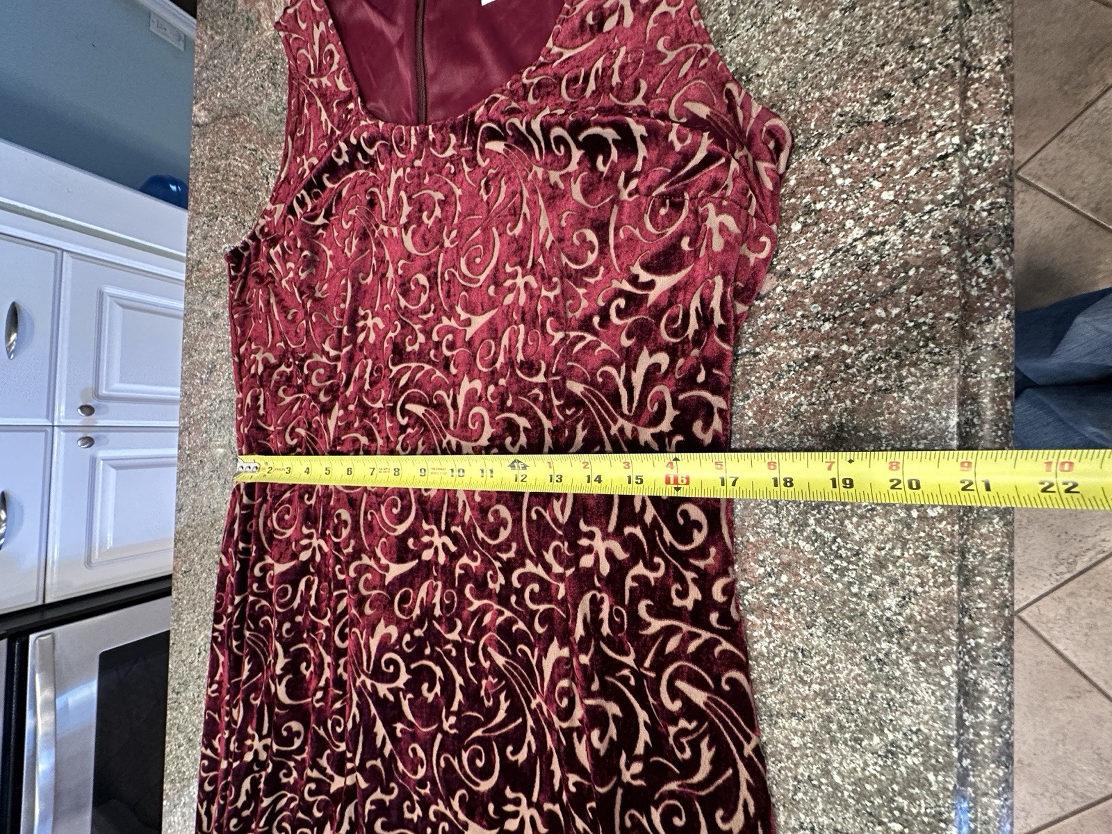 Ci Sono Size M/L Crush Velvet  Burgundy Attached  Jacket Formal Holiday Dress