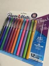 Authentic Paper Mate Flair Felt Tip Pens  Medium Point 0.7 Bright Vivid colors