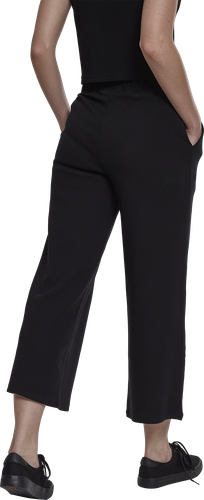 Urban Classics Stoffhose Damen Ladies Culotte schwarz Basics, Streetwear - Bild 6 von 6