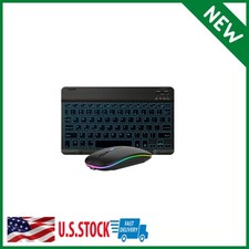 Bluetooth Keyboard and Mouse Combo for iPad - Rechargeable Wireless Keyboard.