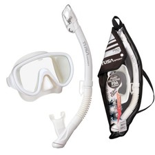 TUSA Sport Serene Adult Snorkel Set Pure Silicone Dry Top Mask and Snorkel Combo