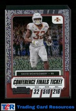 2021 Contenders Draft Picks #65 David Montgomery Conference Finals Ticket #/99