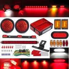 Rear Led Submersible Trailer Tail Lights Kit Boat Marker Truck Waterproof Red Rear Led Submersible Trailer Tail Lights Kit Boat Marker Truck Waterproof Red
