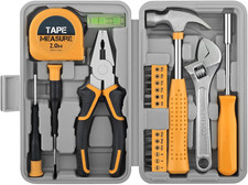 20 Pcs Home Tool Set, Basics Household Tool Kit with Small Mini Carrying Box For