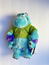 Disney Store Exclusive Monsters University OK -Sulley- Plush 9" New w/Tags /VHTF