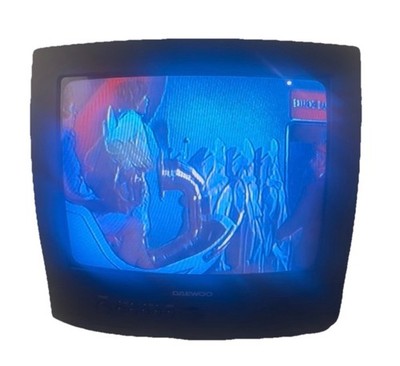 Daewoo DTQ-13P2FC 13'' CRT TV Retro Gaming Television WORKS NO REMOTE