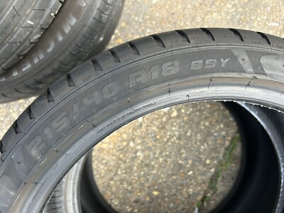 1 x Pirelli Dragon Sport 215 40 18 89Y XL Tyre 215/40R18 6.4mm
