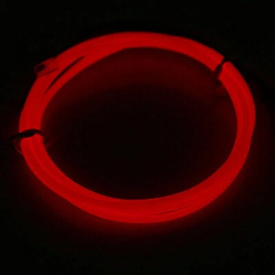 Neon LED Light Glow EL Wire String Strip Rope Tube Decor Car Party + Controller - Image 1 of 4