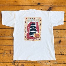 Tower Records Graphic T-Shirt DBL Sided Single Stitch Hong Kong Sz. L VTG 90’s